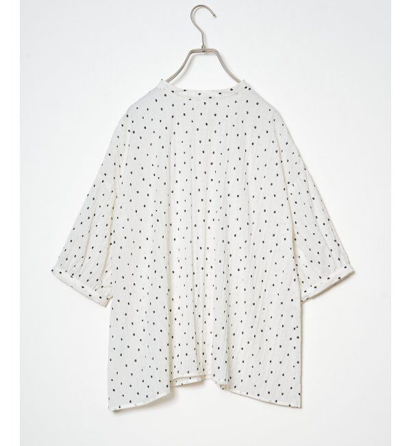 Lbc with Life「シャーリングバンドカラーブラウス」|シャツ・ブラウス|