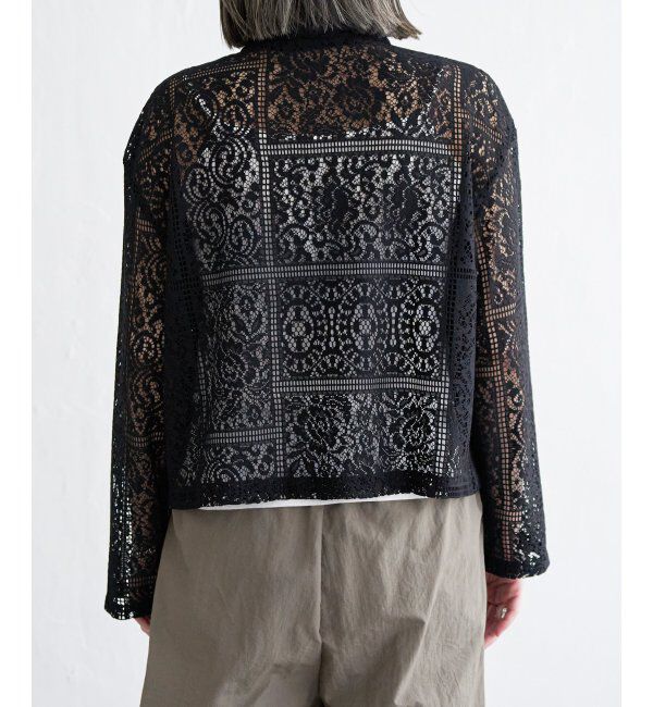 Lbc with Life「総レースシャツジャケット」|ブルゾン・スタジャン|