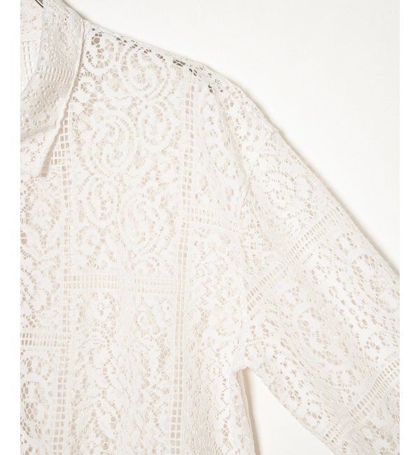 Lbc with Life「総レースシャツジャケット」|ブルゾン・スタジャン|