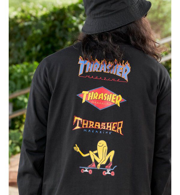 VENCE share style「THRASHER スラッシャー バックプリントロンT」|Tシャツ・カットソー|