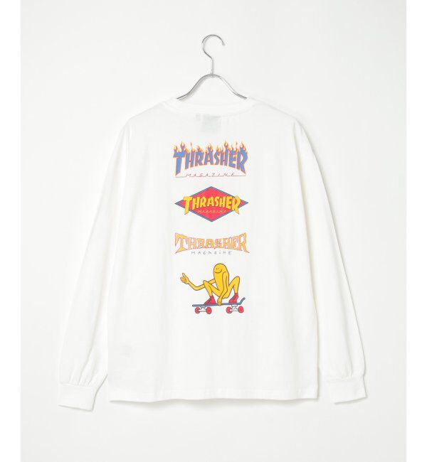 VENCE share style「THRASHER スラッシャー バックプリントロンT」|Tシャツ・カットソー|