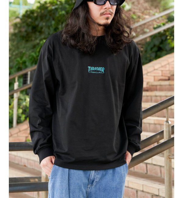 VENCE share style「THRASHER スラッシャー バックプリントロンT」|Tシャツ・カットソー|
