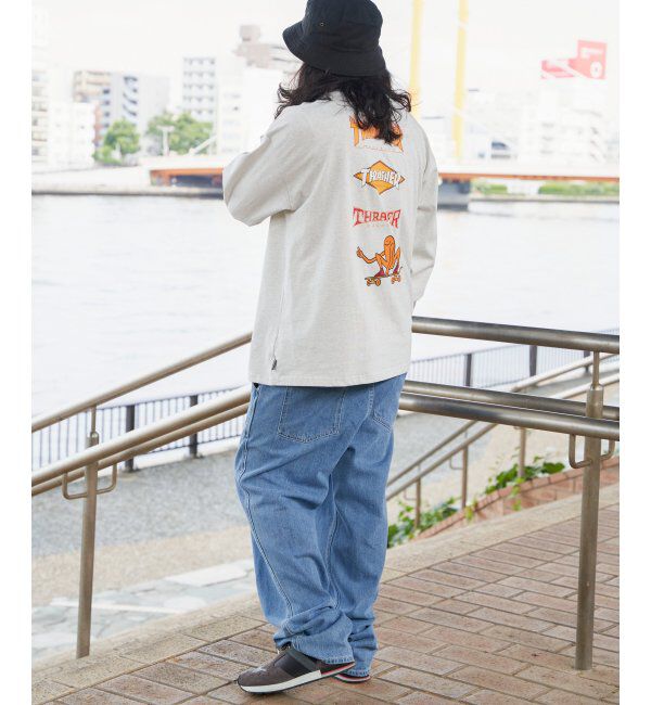 VENCE share style「THRASHER スラッシャー バックプリントロンT」|Tシャツ・カットソー|