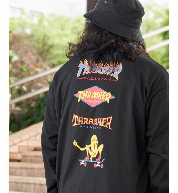 VENCE share style「THRASHER スラッシャー バックプリントロンT」|Tシャツ・カットソー|