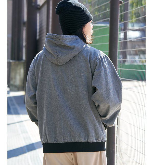 VENCE share style「デニムフルジップパーカー」|ブルゾン・スタジャン|