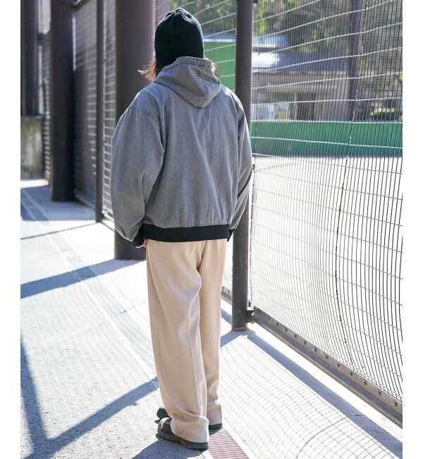 VENCE share style「デニムフルジップパーカー」|ブルゾン・スタジャン|