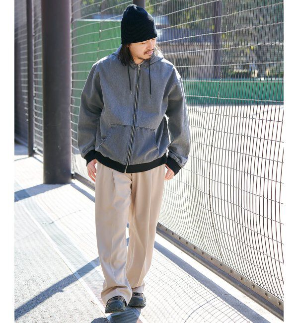 VENCE share style「デニムフルジップパーカー」|ブルゾン・スタジャン|