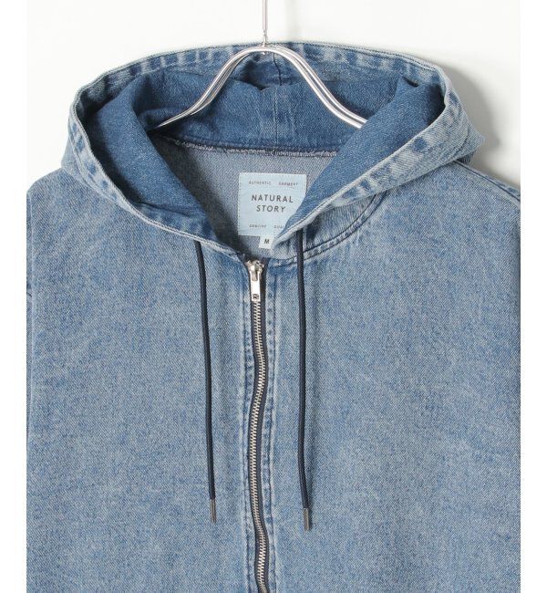 VENCE share style「デニムフルジップパーカー」|ブルゾン・スタジャン|