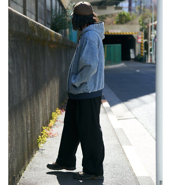 VENCE share style「デニムフルジップパーカー」|ブルゾン・スタジャン|