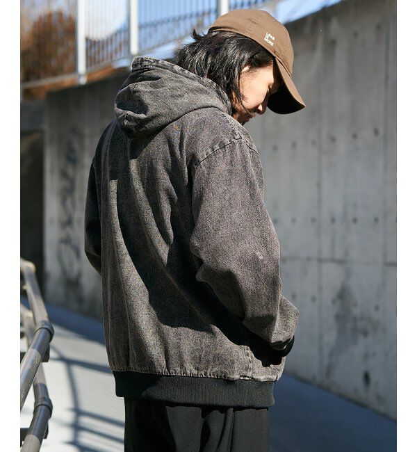 VENCE share style「デニムフルジップパーカー」|ブルゾン・スタジャン|