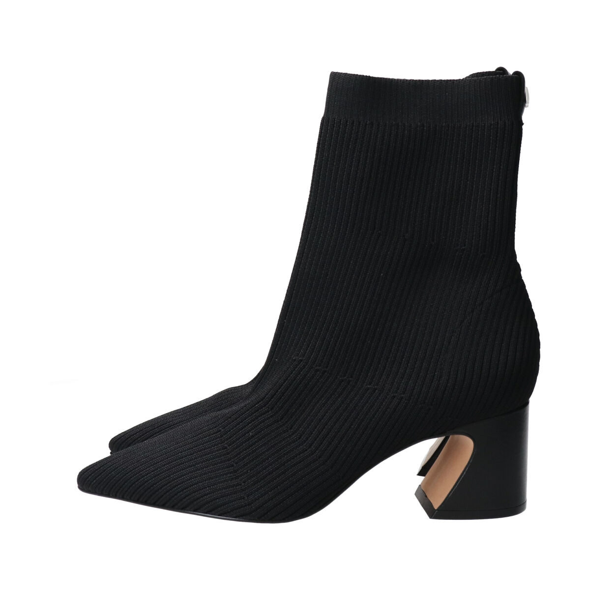 IMPORT SELECT「【CARRANO】デザインヒールニットショートブーツ」|ショートブーツ|