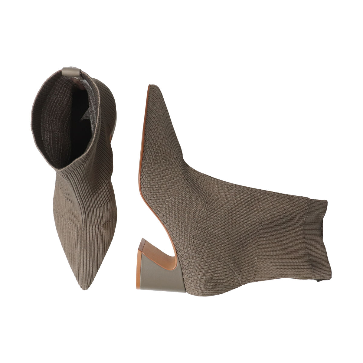 IMPORT SELECT「【CARRANO】デザインヒールニットショートブーツ」|ショートブーツ|