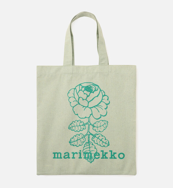 Marimekko「Vankka Vihkiruusu Placement トートバッグ」|トートバッグ|