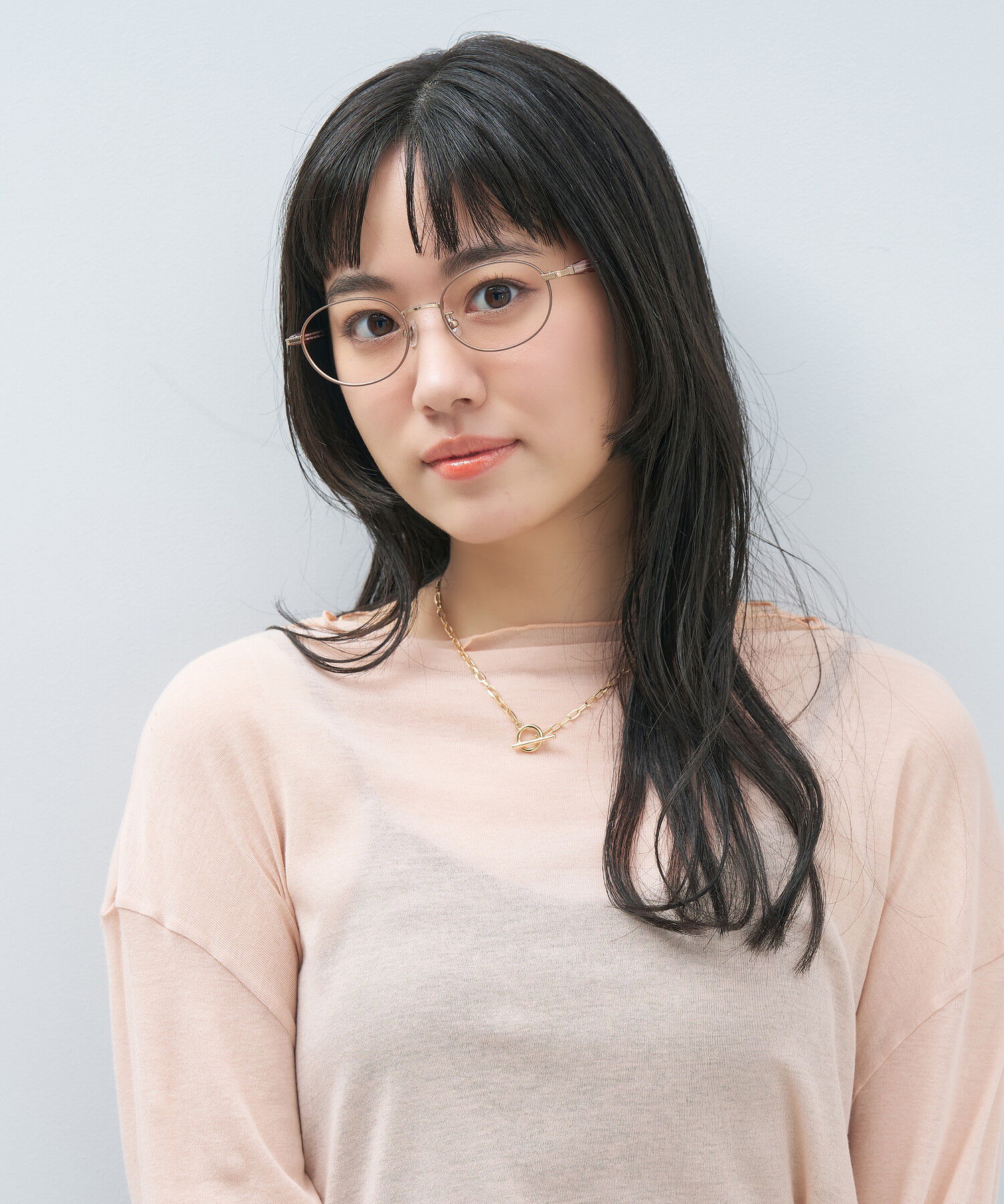  「オーバル型 メガネ｜上品で高級感のある 大人可愛いメガネ フェミニン レンズ交換券付き STANDARD MUSE」|メガネ|