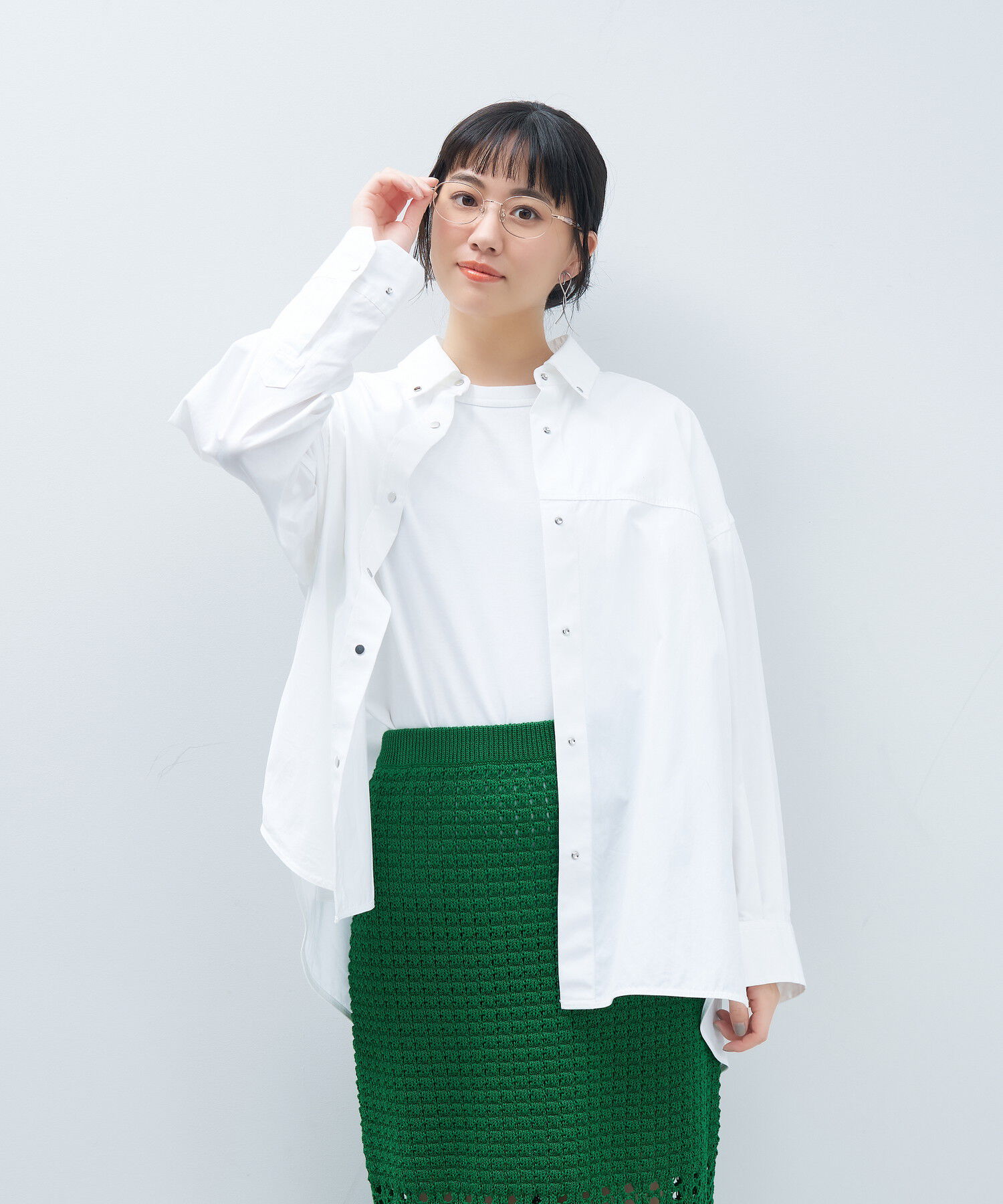  「オーバル型 メガネ｜上品で高級感のある 大人可愛いメガネ フェミニン レンズ交換券付き STANDARD MUSE」|メガネ|