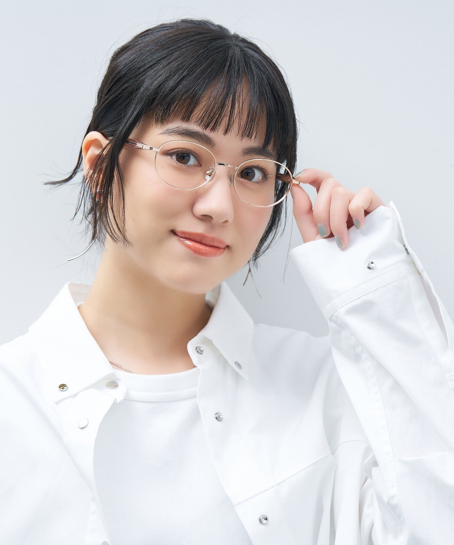  「オーバル型 メガネ｜上品で高級感のある 大人可愛いメガネ フェミニン レンズ交換券付き STANDARD MUSE」|メガネ|