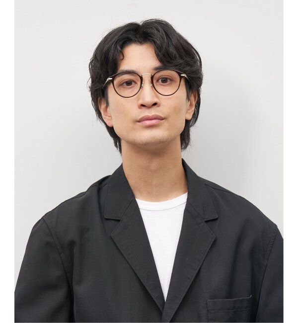  「Zoff｜emiri ボストン型 メガネ |辺見えみり チタン 軽量 メタルフレーム レンズ交換券付」|サングラス|