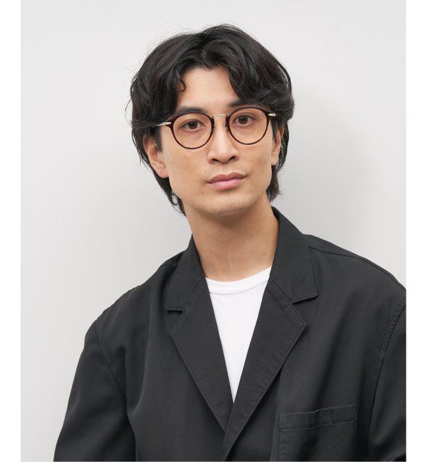  「Zoff｜emiri ボストン型 メガネ |辺見えみり チタン 軽量 メタルフレーム レンズ交換券付」|サングラス|