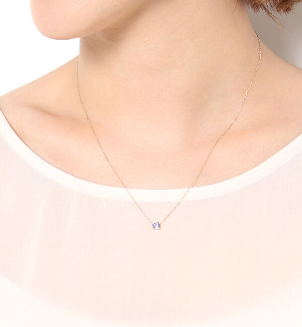 JUPITER「【シリーズ累計販売 4000点突破！】【K10】天然石ネックレス/12月誕生石/タンザナイト」|ネックレス|