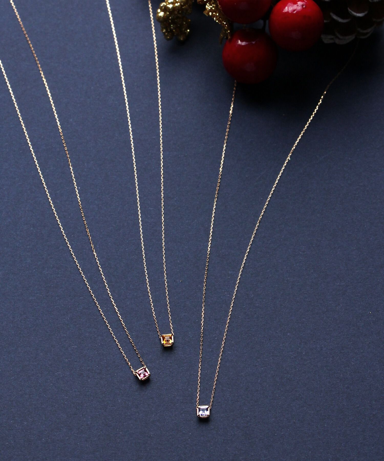 JUPITER「【シリーズ累計販売 4000点突破！】【K10】天然石ネックレス/12月誕生石/タンザナイト」|ネックレス|