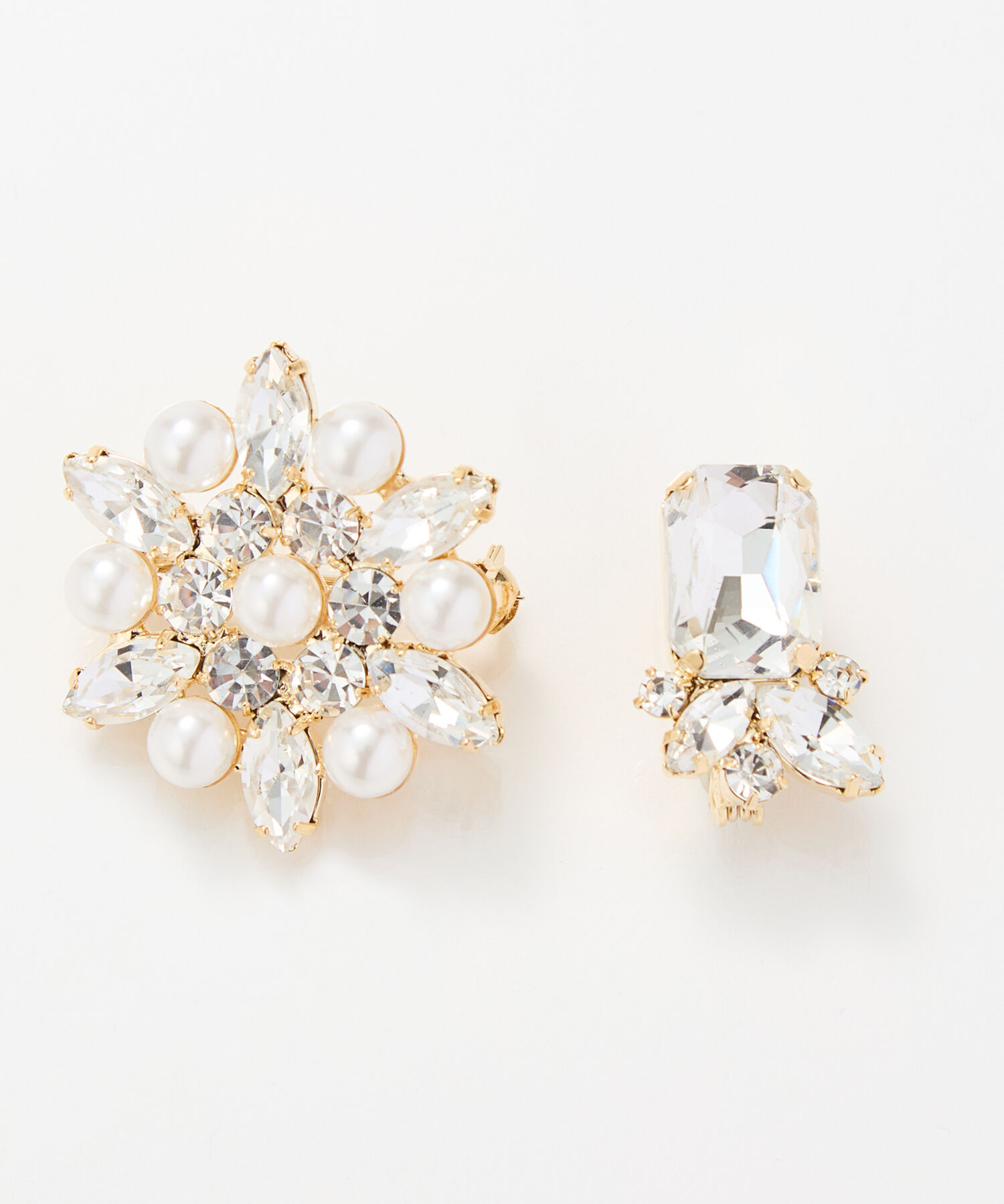 Phoebe「2setゴージャスパールビジューブローチ」|ブローチ・コサージュ|