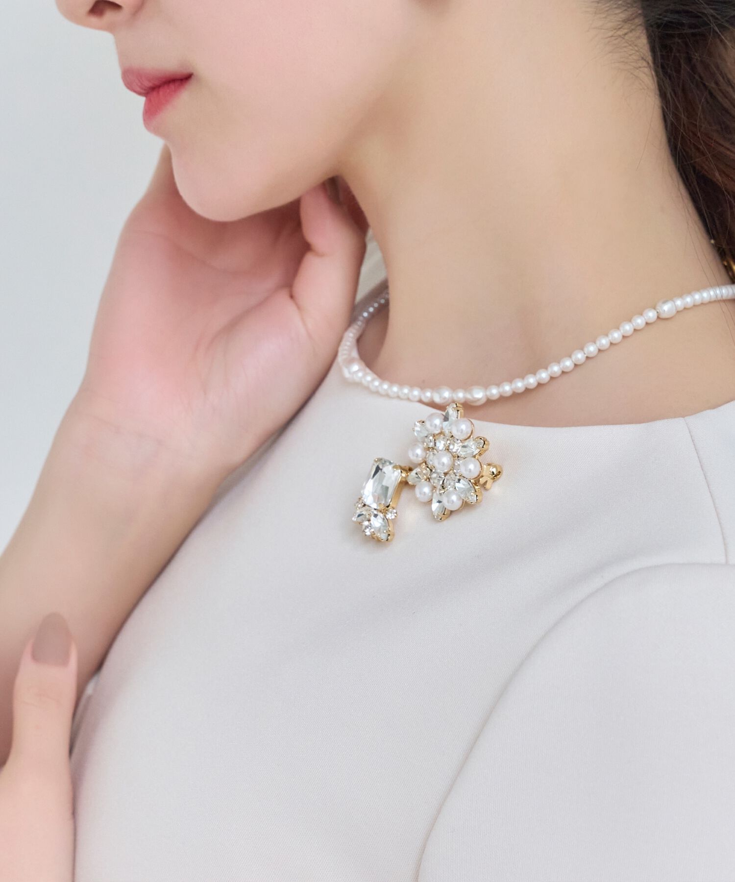 Phoebe「2setゴージャスパールビジューブローチ」|ブローチ・コサージュ|