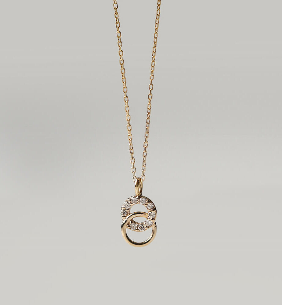  「ダイヤモンド ネックレス | K10YG 〈パピヨット〉」|ネックレス|K10 イエローゴールド