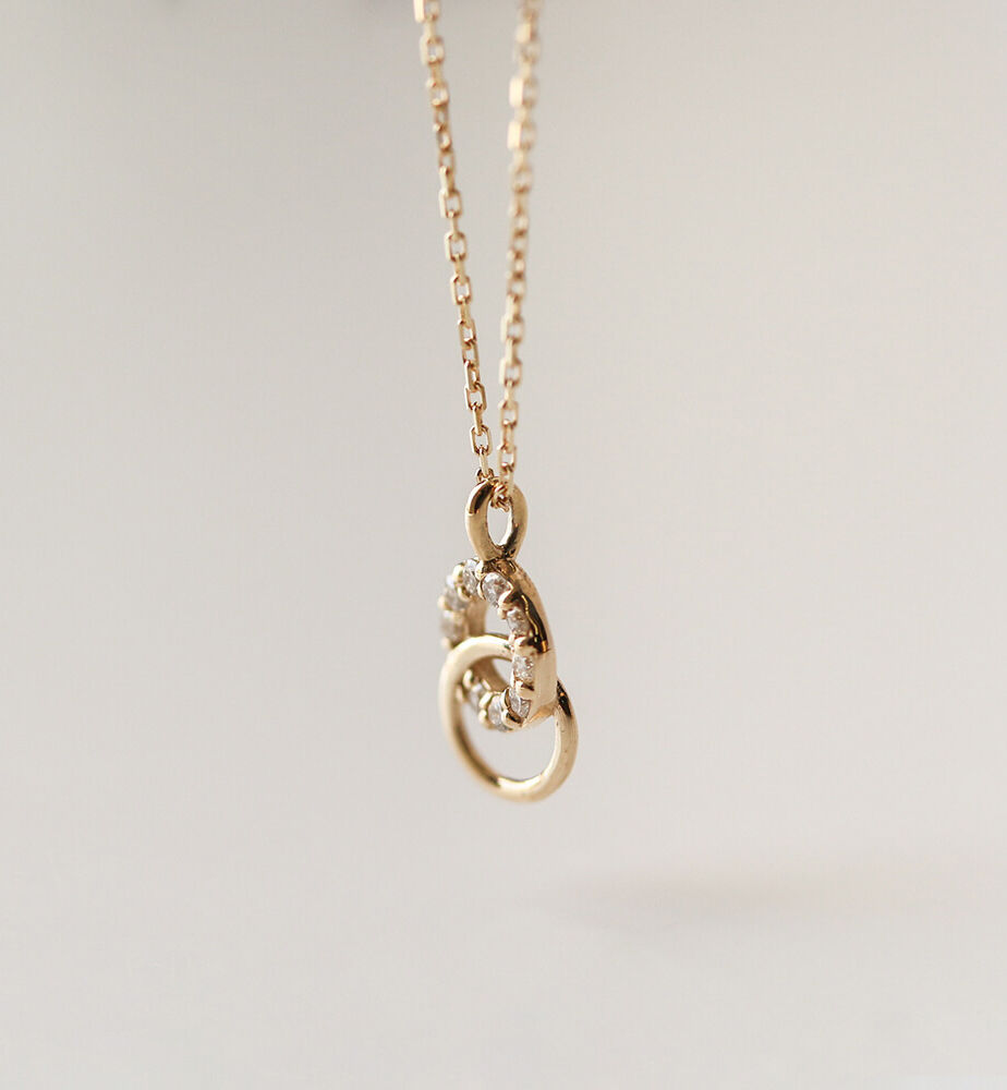  「ダイヤモンド ネックレス | K10YG 〈パピヨット〉」|ネックレス|