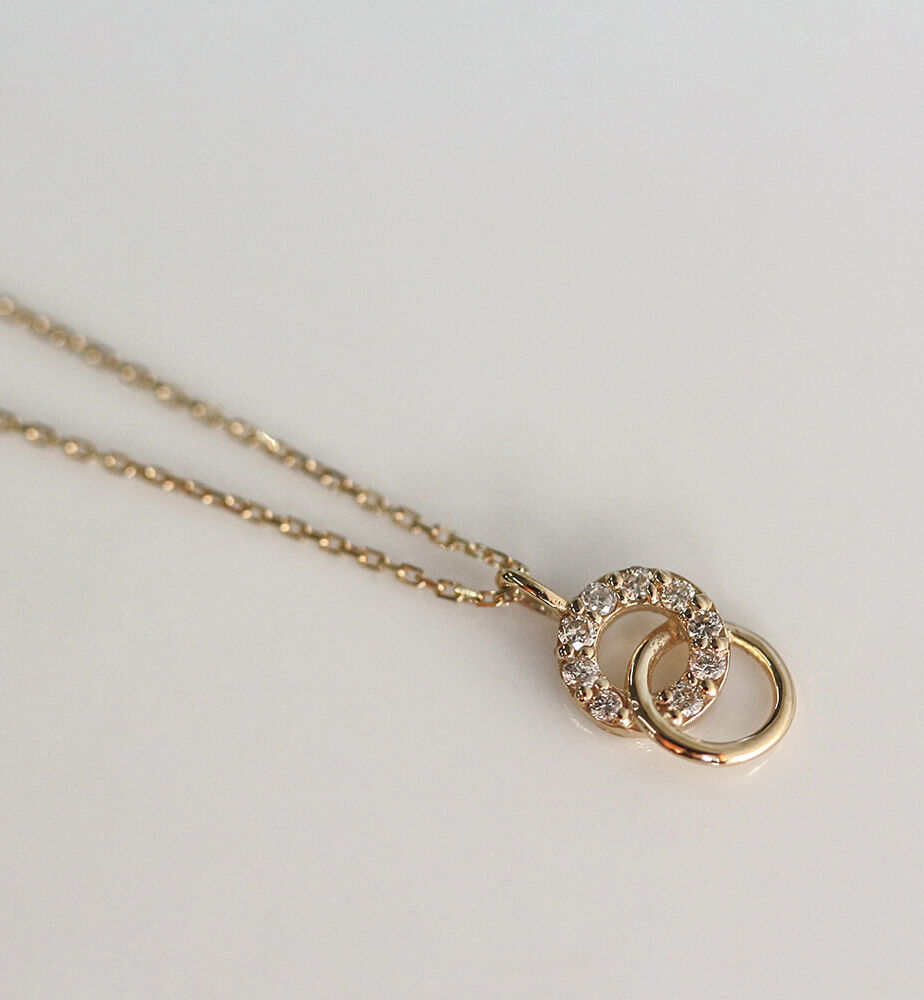  「ダイヤモンド ネックレス | K10YG 〈パピヨット〉」|ネックレス|