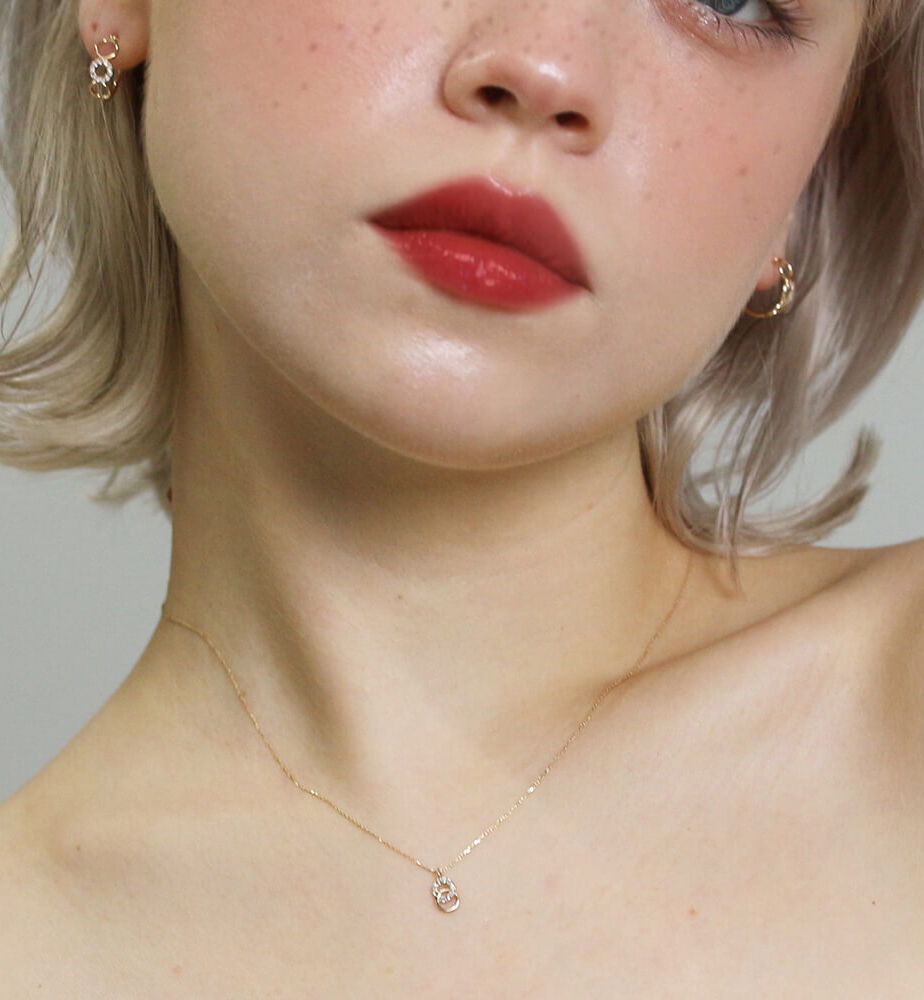  「ダイヤモンド ネックレス | K10YG 〈パピヨット〉」|ネックレス|