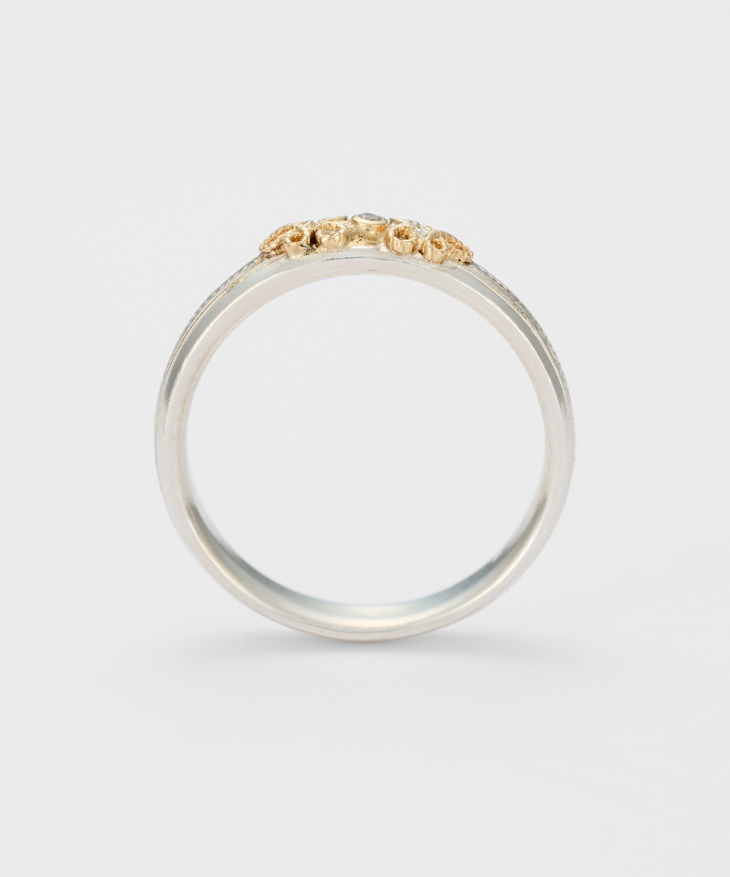 agete「シルバー／K18ダイヤモンドリング」|リング|