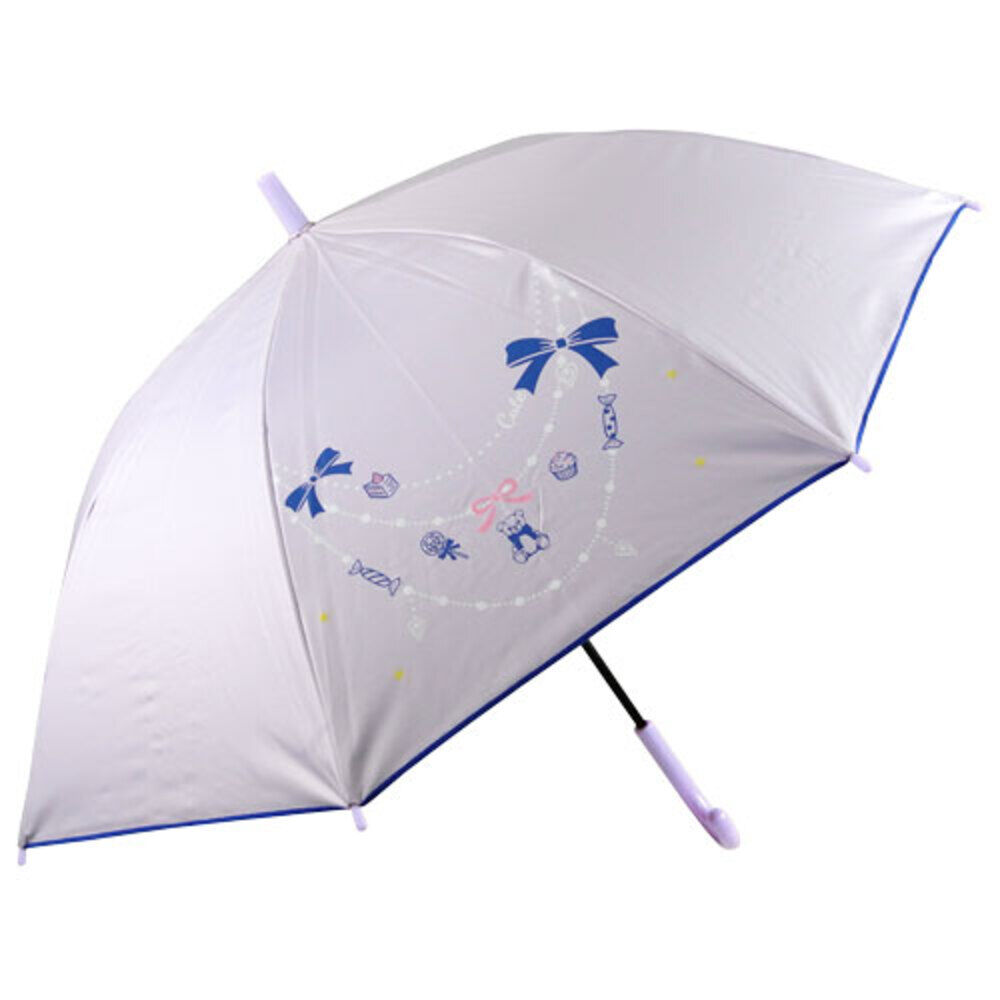 BACKYARD FAMILY「傘 子供用 ワンタッチ 通販 こども傘 小学生 キッズ 長傘 かさ 男の子 女の子 男子 女子」|傘|パープル2
