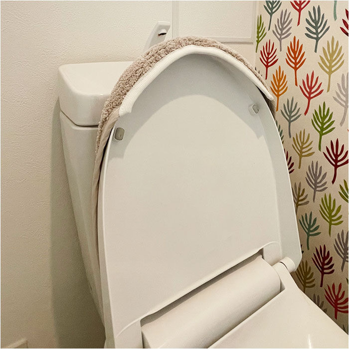 BACKYARD FAMILY「トイレふた カバーのみ 通販 トイレ フタカバー クッショニー おしゃれ 蓋カバー 普通型 兼用」|トイレタリー・ランドリーグッズ|
