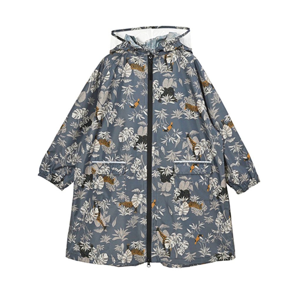 KiU「kiu キウ レインコート キッズ 通販 キッズポンチョ ポンチョ カッパ 雨合羽 ランドセル対応」|レインコート|グリーン2