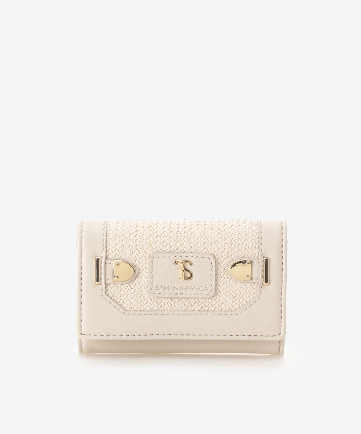 Samantha Vega「パナマ風ベルト金具キーケース」|キーケース|ホワイト