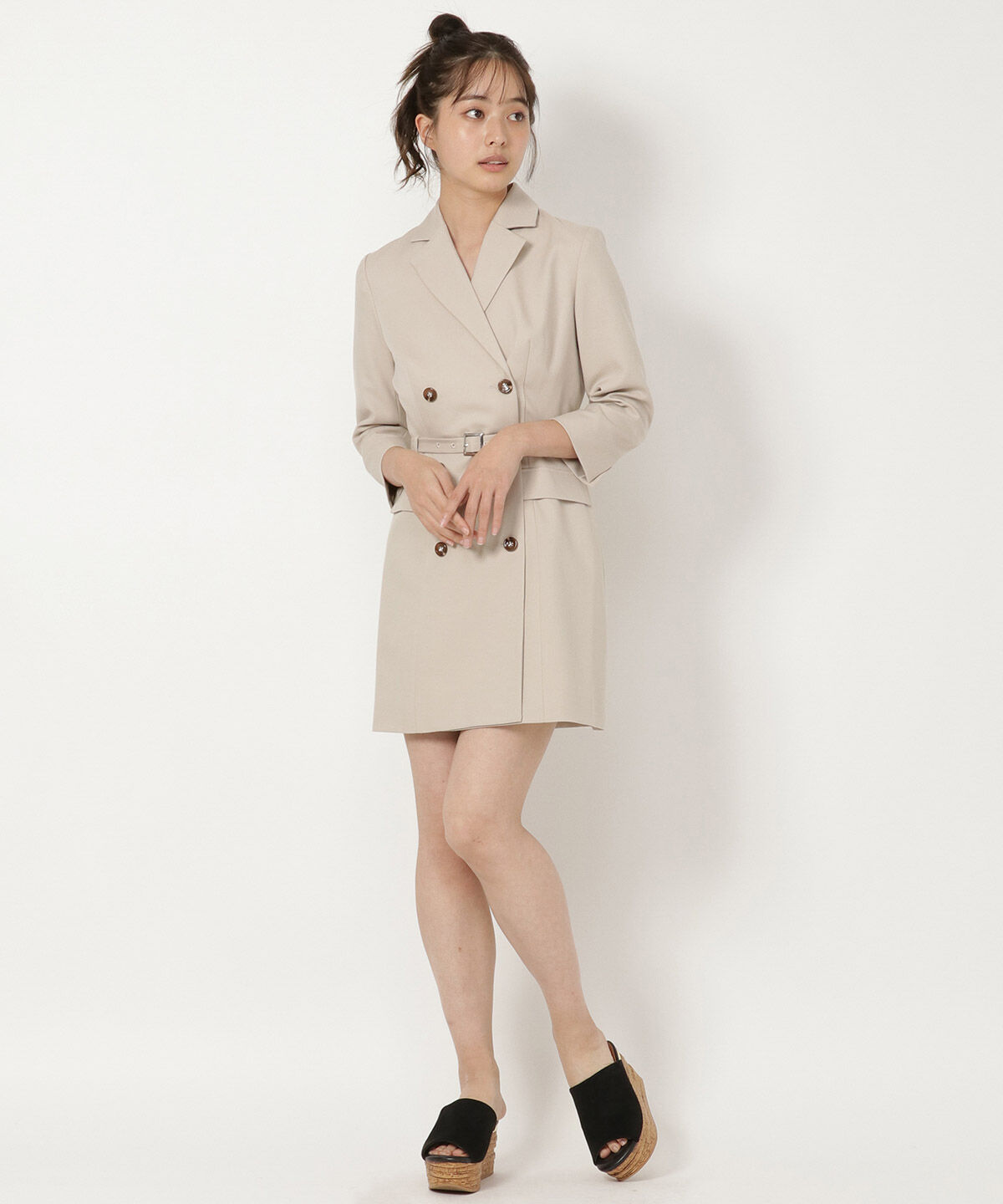 REDYAZEL「テーラーカラーミニワンピース」|ワンピース|
