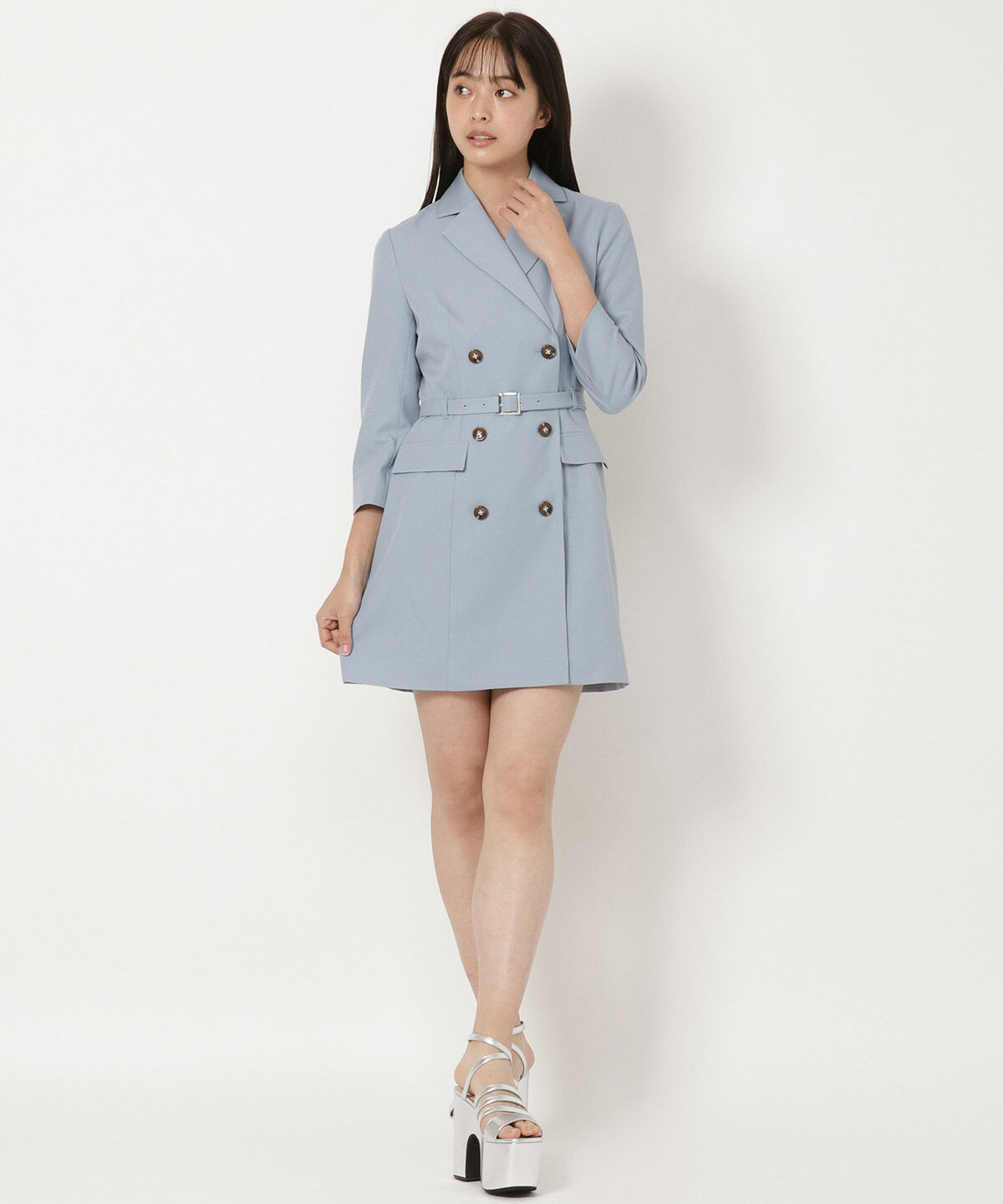 REDYAZEL「テーラーカラーミニワンピース」|ワンピース|