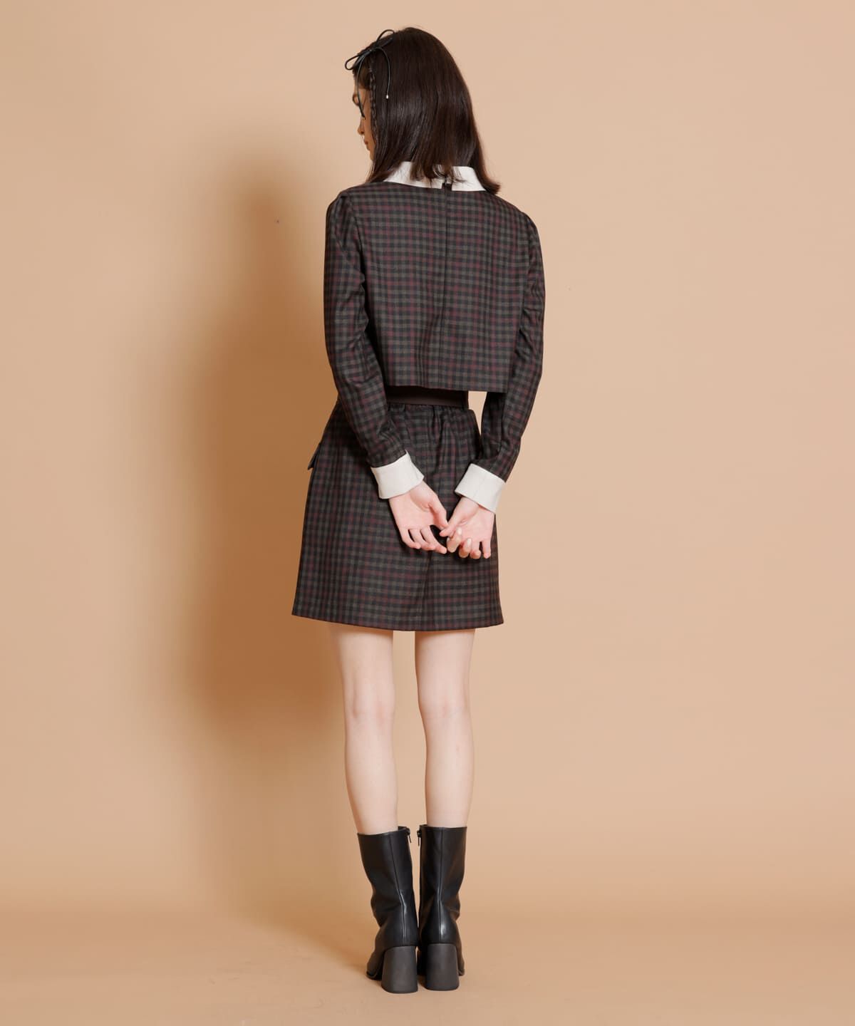 REDYAZEL「ロンドンチェックミニスカート」|台形|