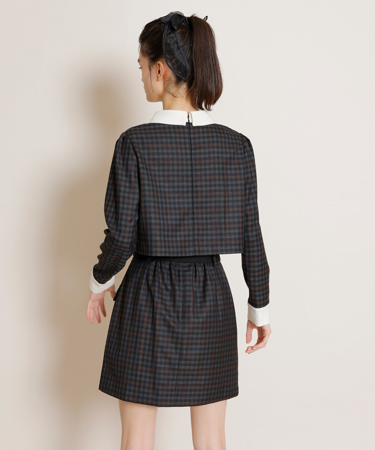 REDYAZEL「ロンドンチェックミニスカート」|台形|