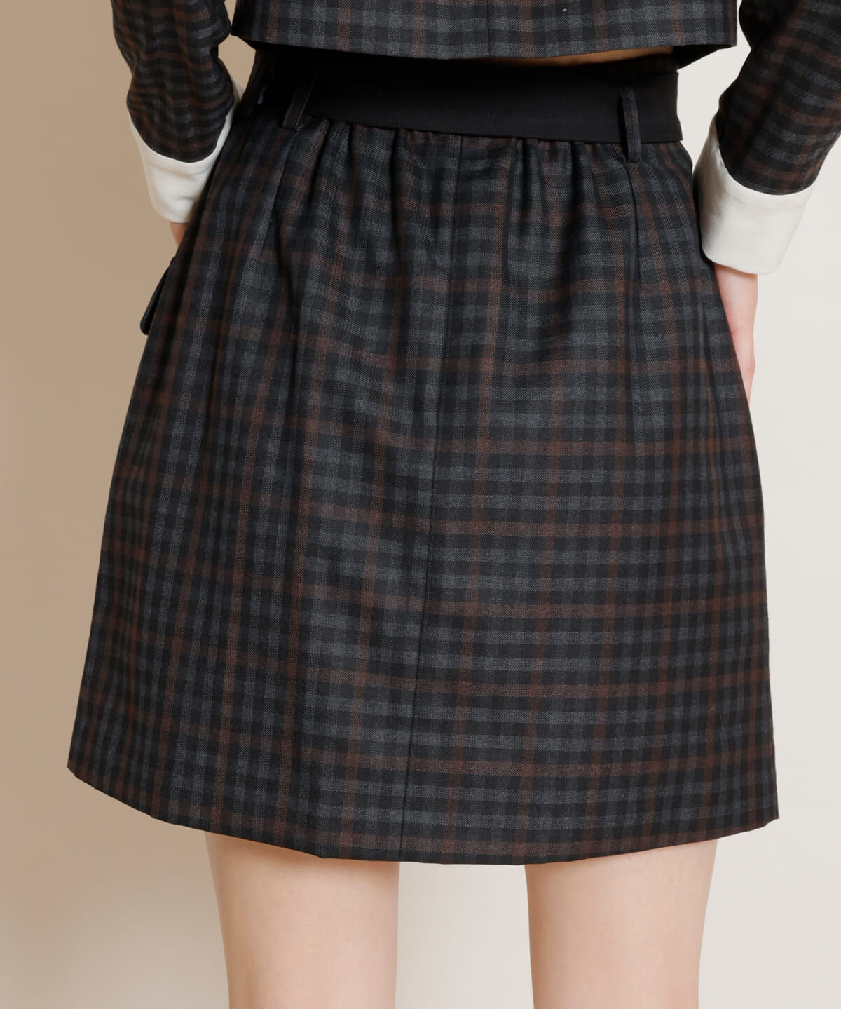 REDYAZEL「ロンドンチェックミニスカート」|台形|