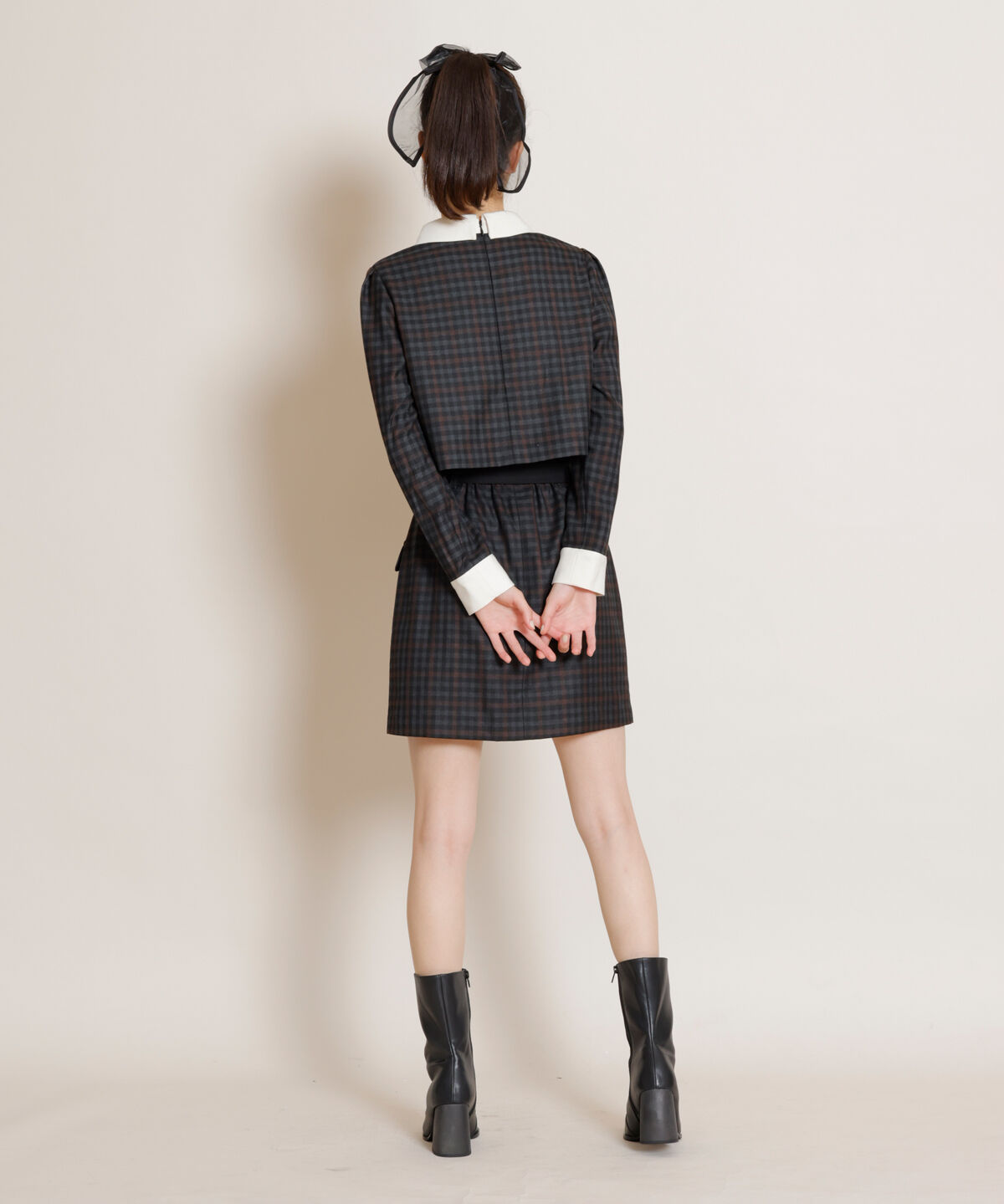 REDYAZEL「ロンドンチェックミニスカート」|台形|