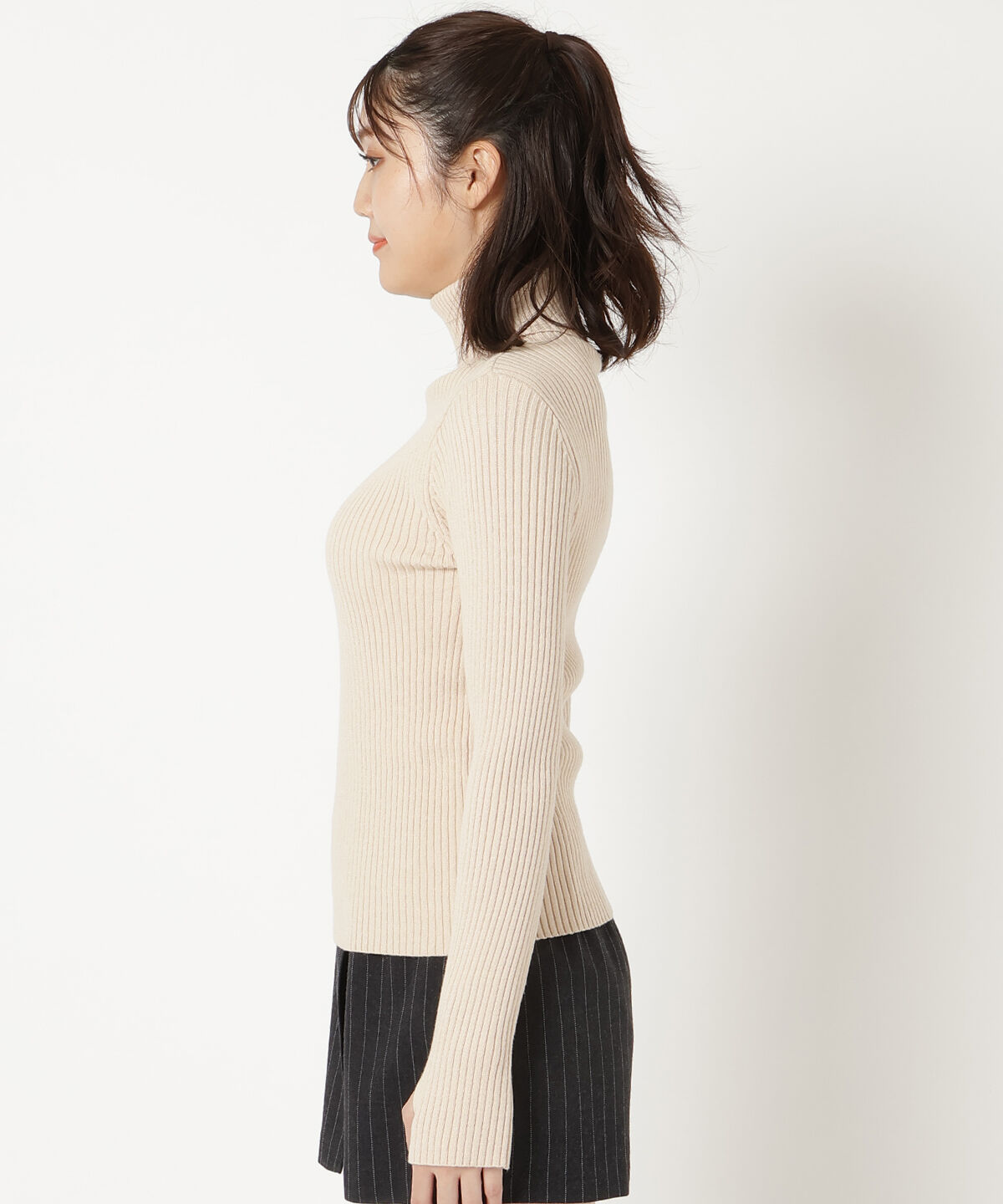 REDYAZEL「フィンガーホールタートルネックニット」|ニット・セーター|