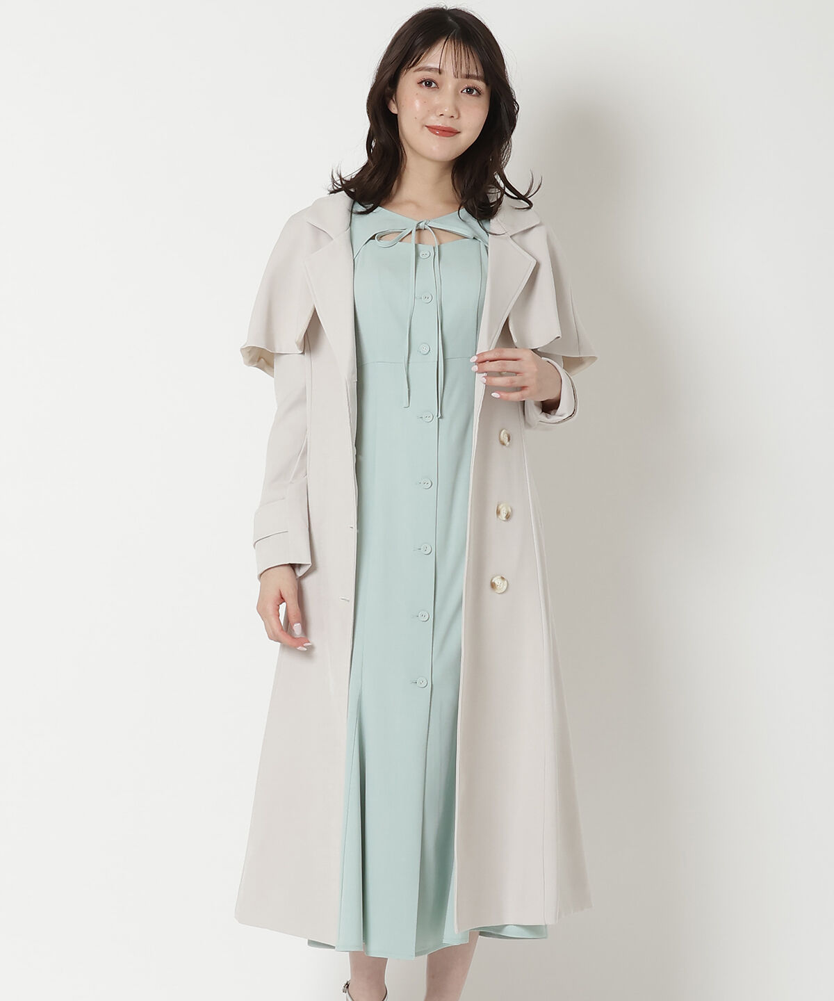 REDYAZEL「ケープトレンチコート」|トレンチコート|