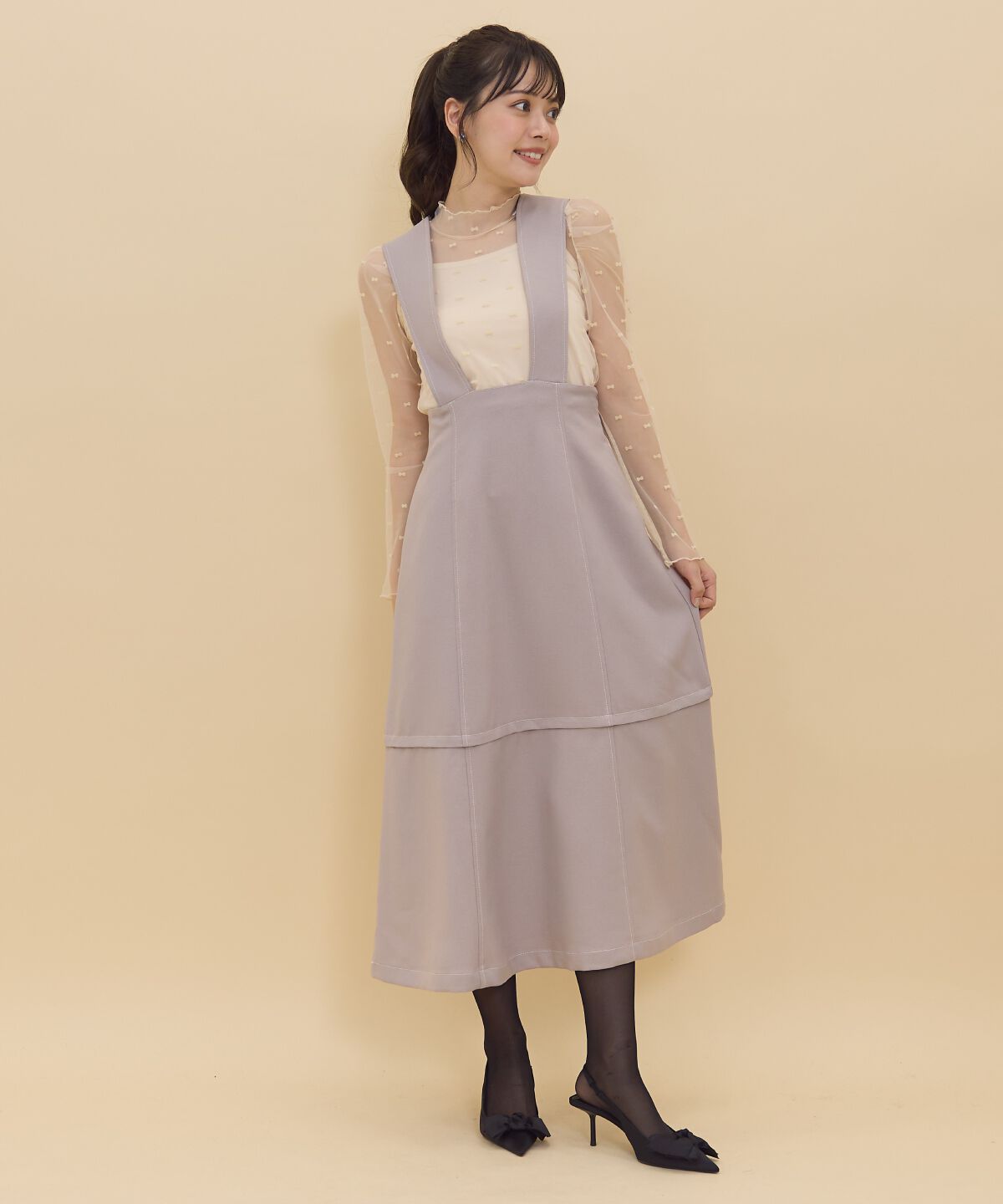 REDYAZEL「2wayレングスウーリッシュジャンパースカート」|ジャンパースカート|