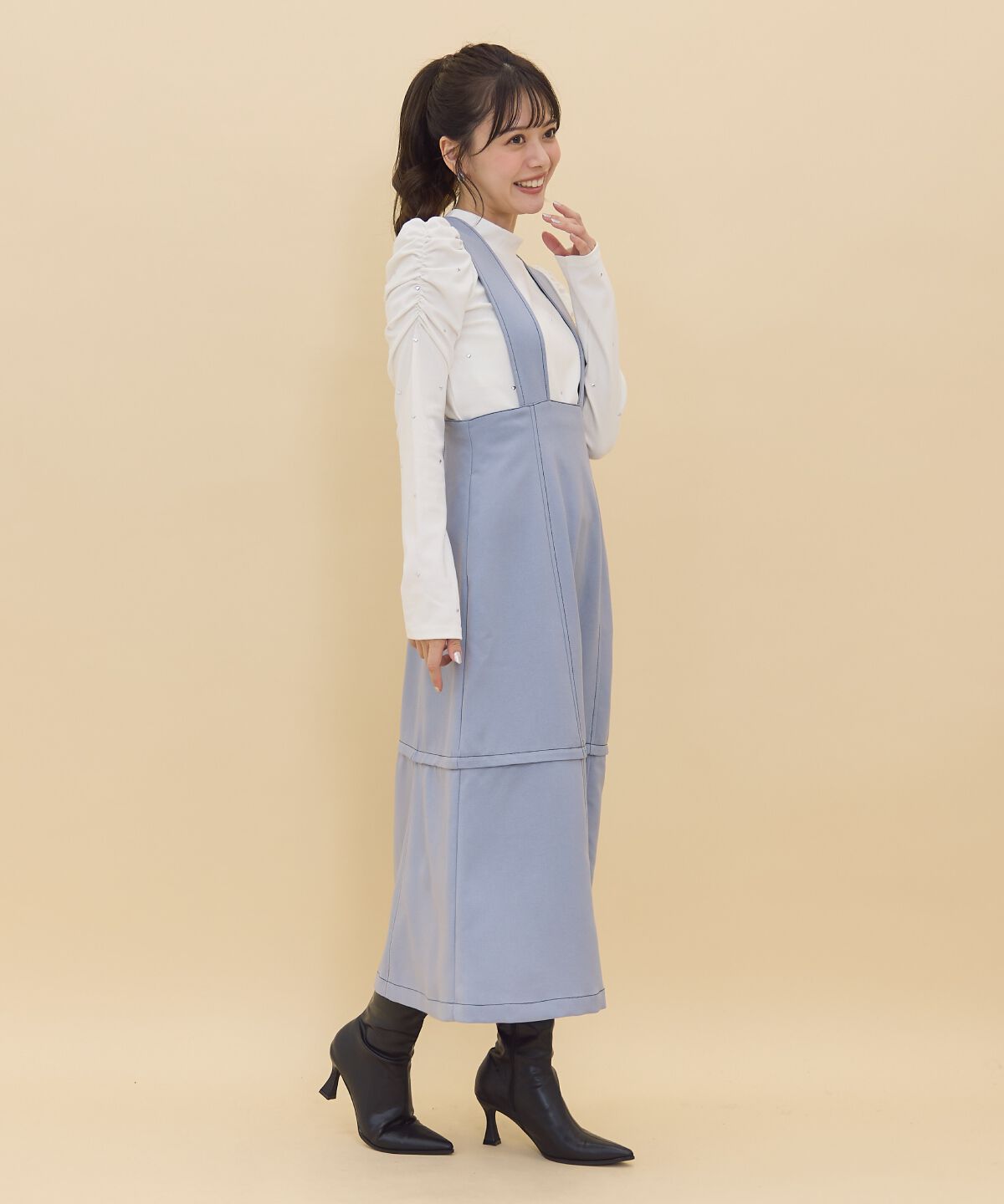 REDYAZEL「2wayレングスウーリッシュジャンパースカート」|ジャンパースカート|