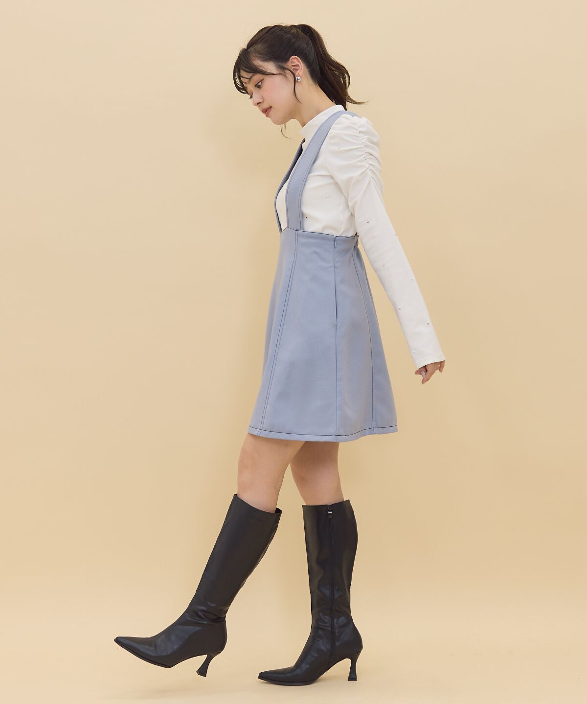 REDYAZEL「2wayレングスウーリッシュジャンパースカート」|ジャンパースカート|