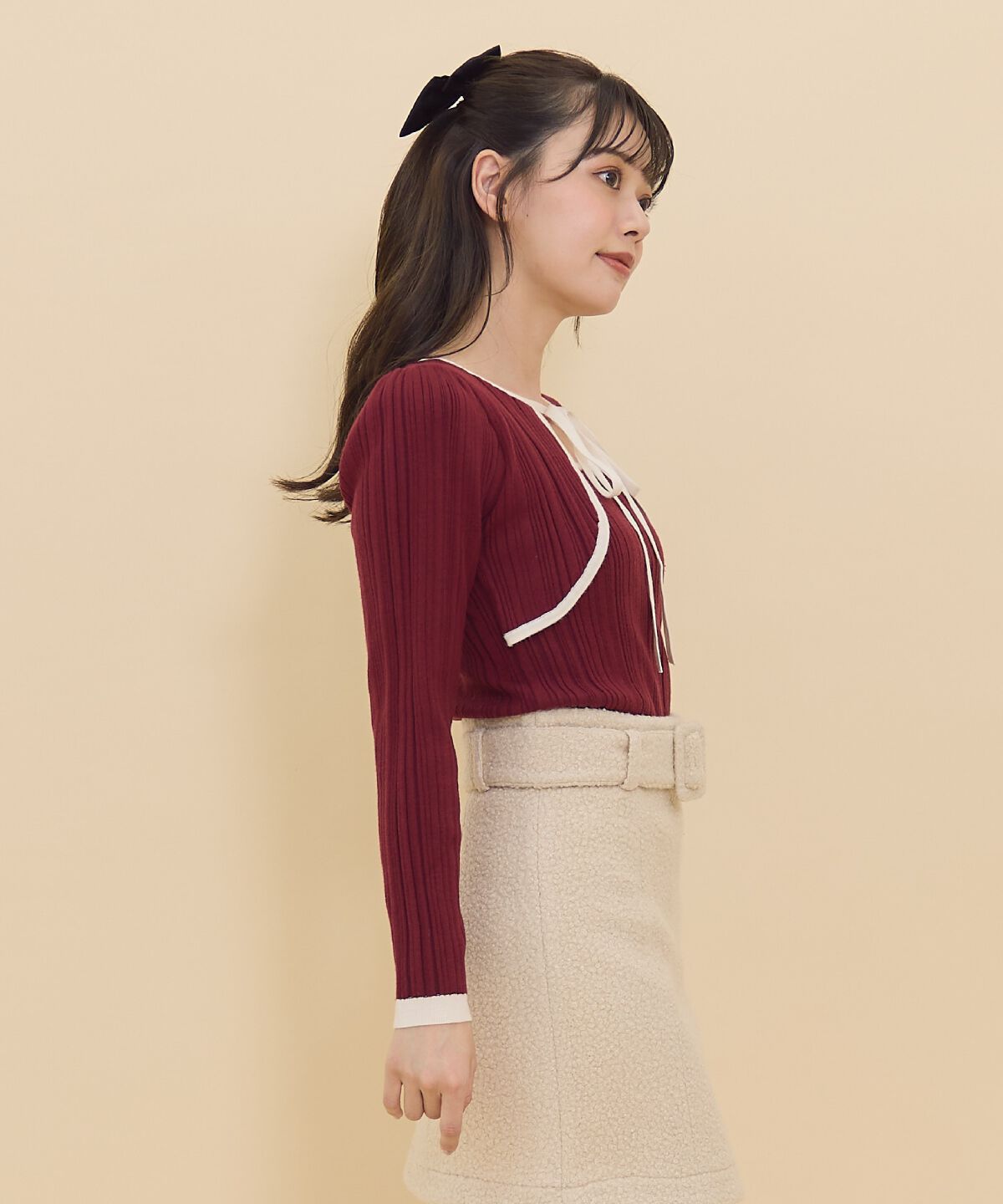 REDYAZEL「ボレロレイヤードデザインニット」|ニット・セーター|