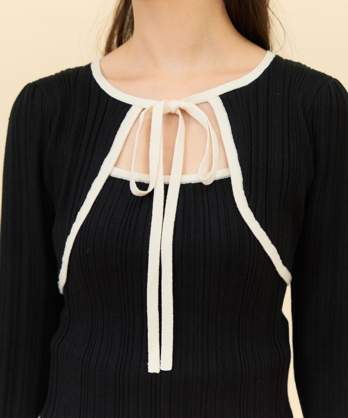 REDYAZEL「ボレロレイヤードデザインニット」|ニット・セーター|