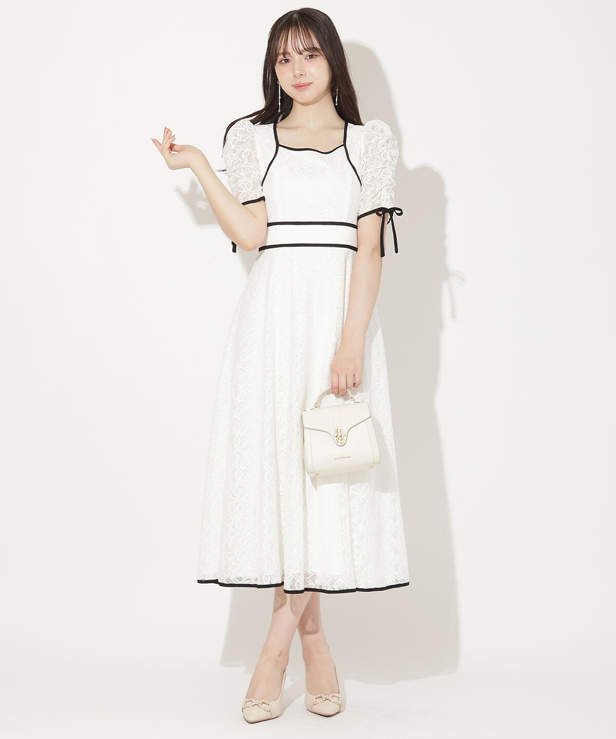 WILLSELECTION「配色レースワンピース」|ワンピース|