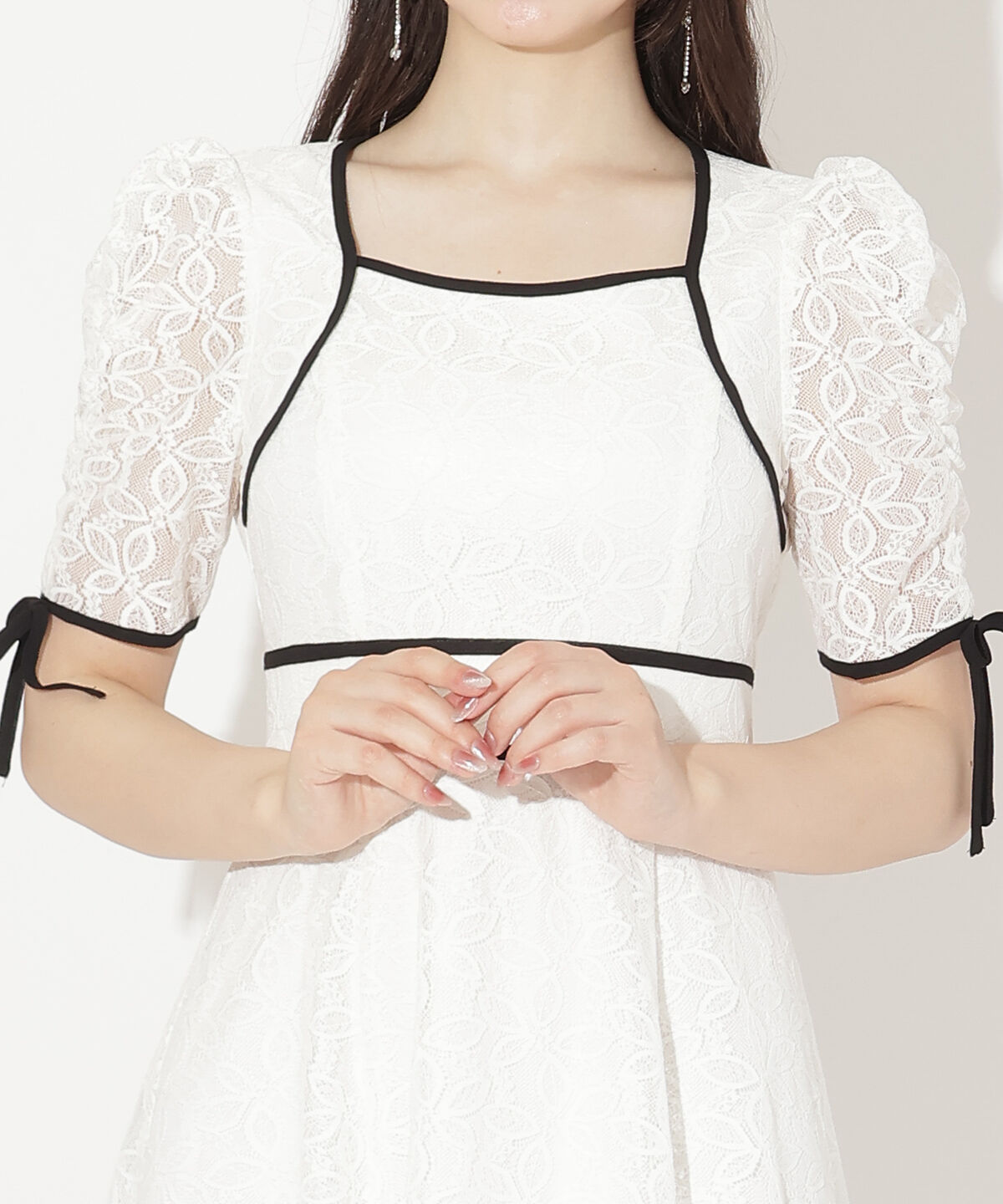 WILLSELECTION「配色レースワンピース」|ワンピース|